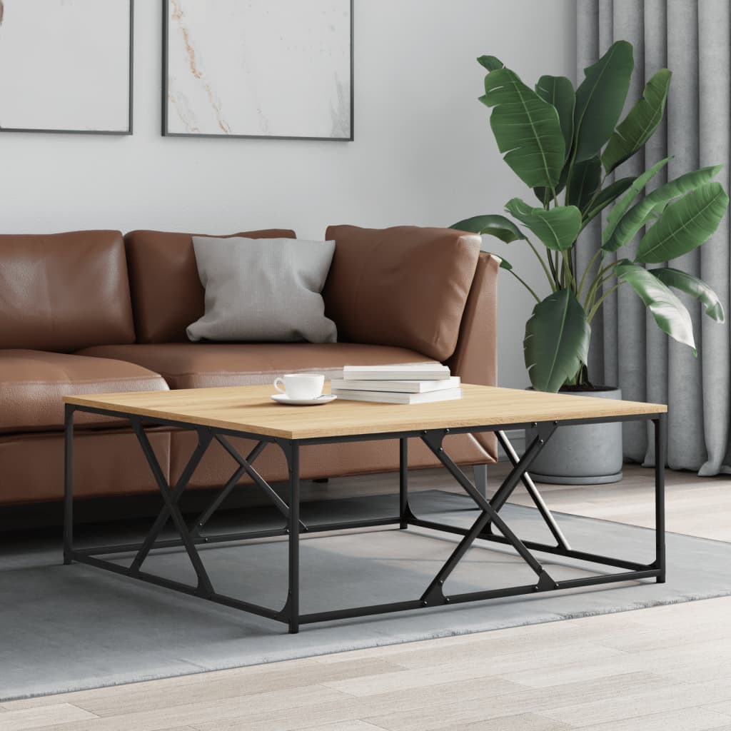 Salongbord Sofabord Sonoma Eik 100x100x40 cm