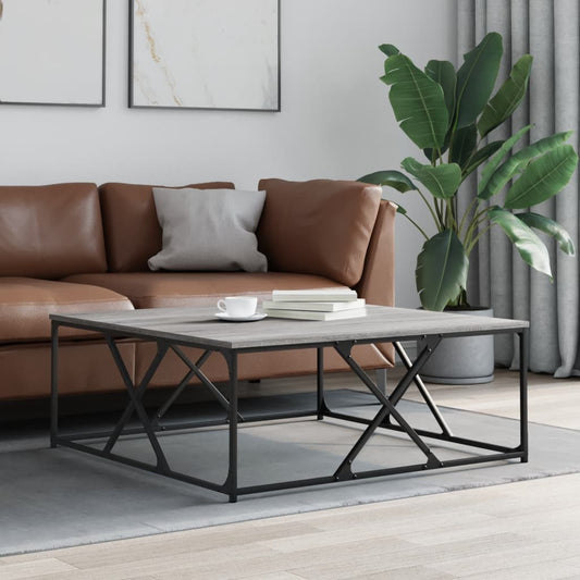 Salongbord Sofabord Sonoma Grå 100x100x40 cm