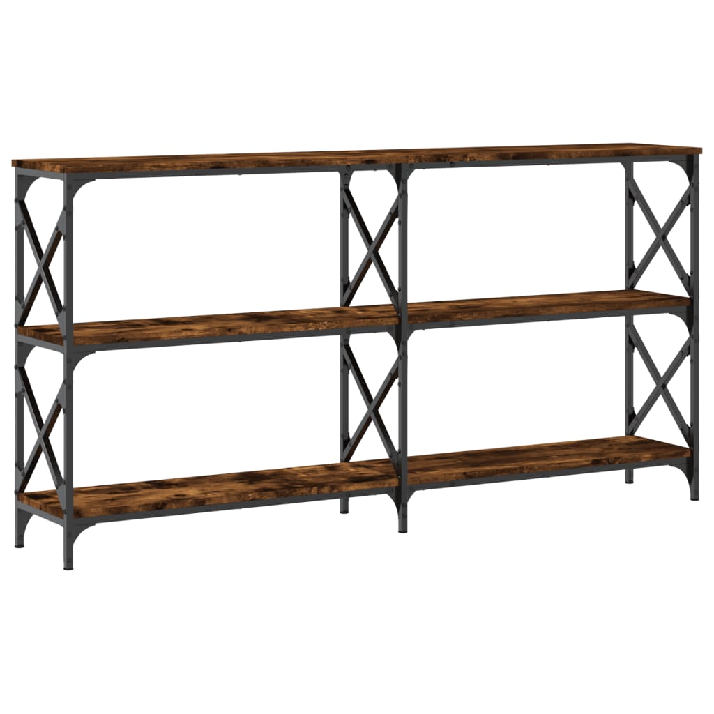 Avlastningsbord konsollbord Røkt Eik 156x28x80,5 cm