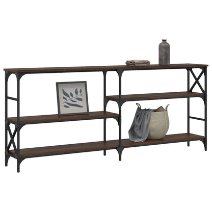 Avlastningsbord Konsollbord Brun Eik 180x29x76,5 cm