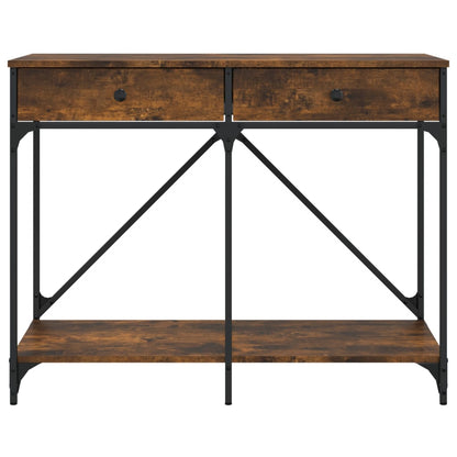 Avlastningsbord Konsollbord Røkt Eik 100x39x78,5 cm