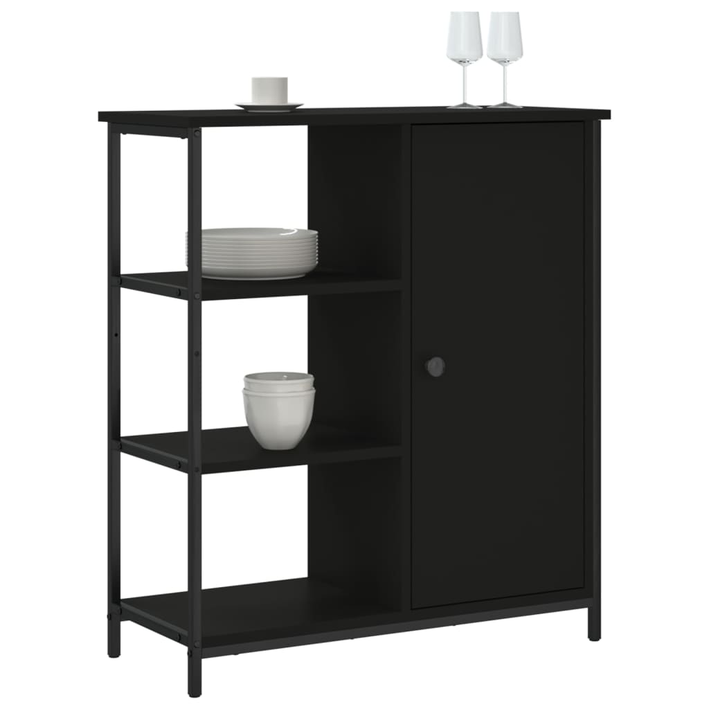 Skjenk Svart 70x30x80 cm