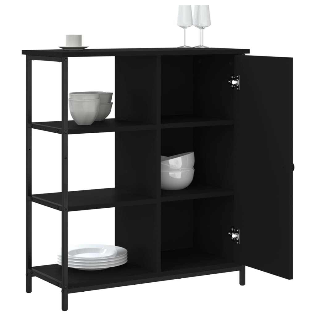 Skjenk Svart 70x30x80 cm