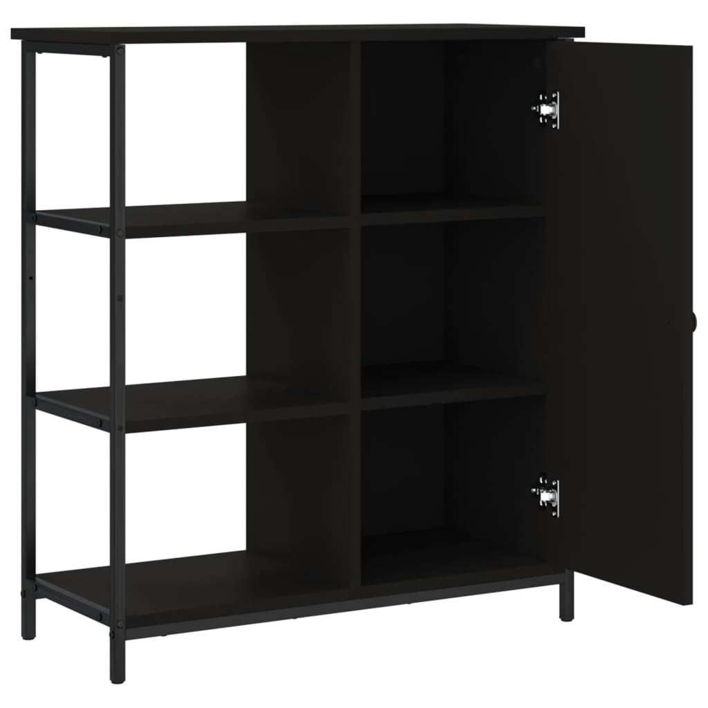 Skjenk Svart 70x30x80 cm