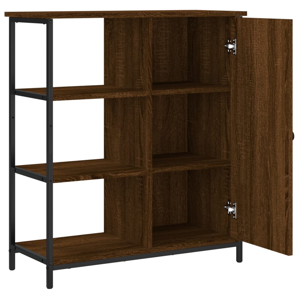 Skjenk brun eik 70x30x80 cm konstruert tre