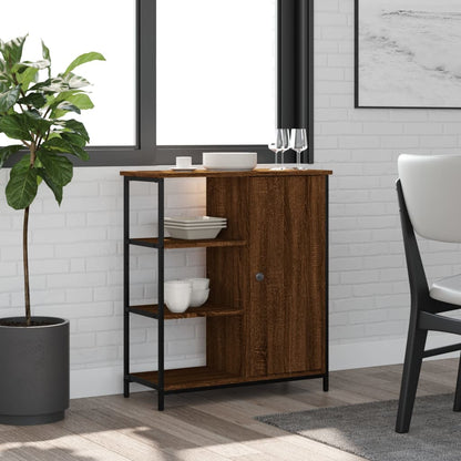 Skjenk brun eik 70x30x80 cm konstruert tre