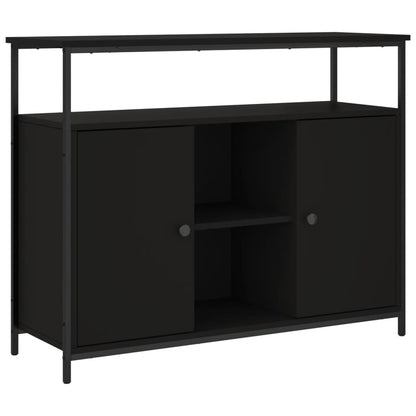 Skjenk Svart 100x35x80 cm