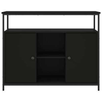 Skjenk Svart 100x35x80 cm