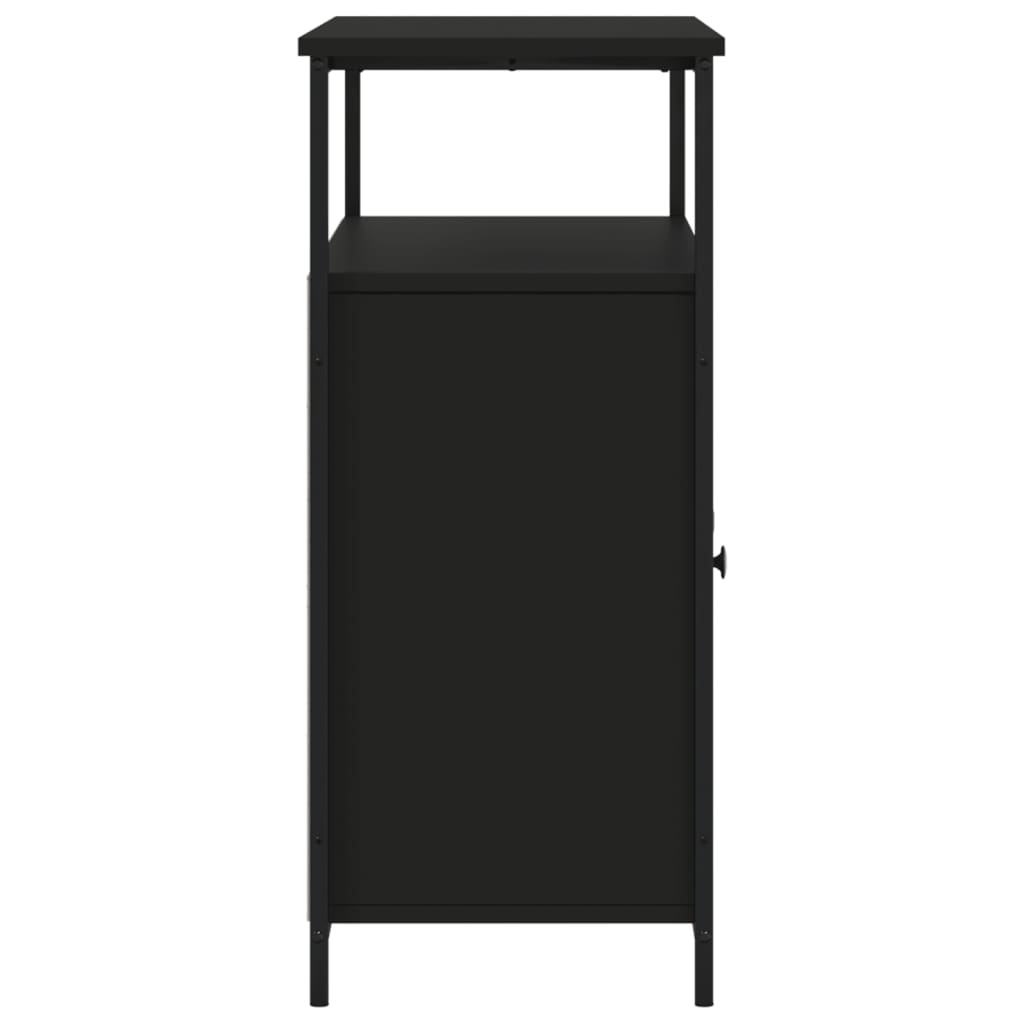 Skjenk Svart 100x35x80 cm