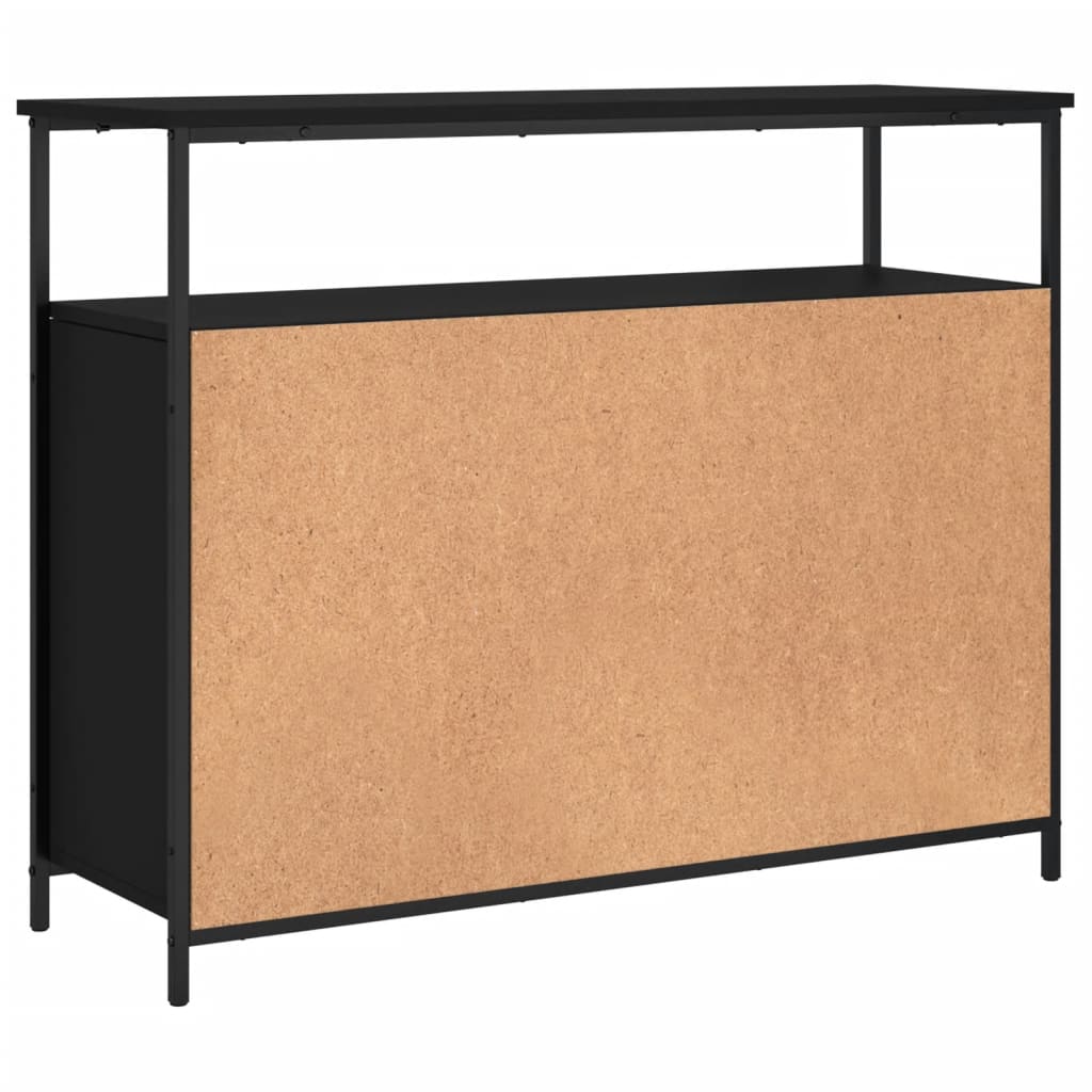 Skjenk Svart 100x35x80 cm