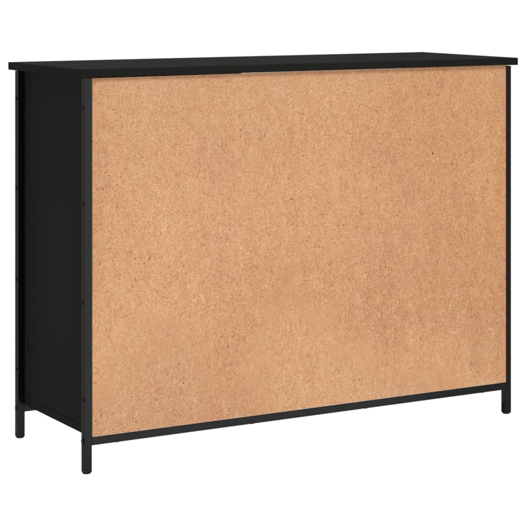 Skjenk Svart 100x35x75 cm