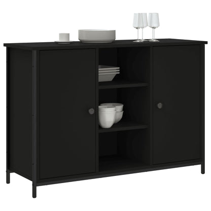 Kommode Svart 100x35x70 cm