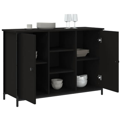 Kommode Svart 100x35x70 cm
