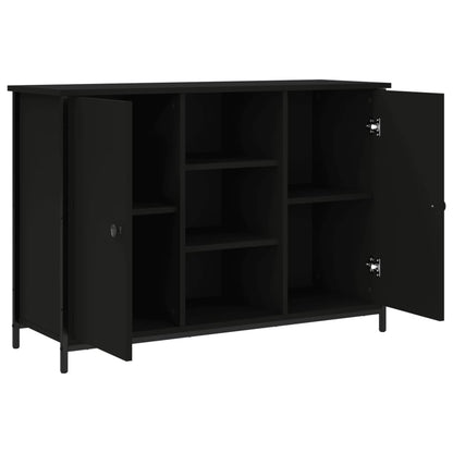 Kommode Svart 100x35x70 cm
