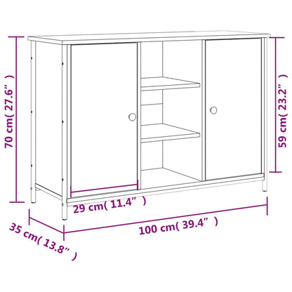 Skjenk Sonoma Eik 100x35x70 cm