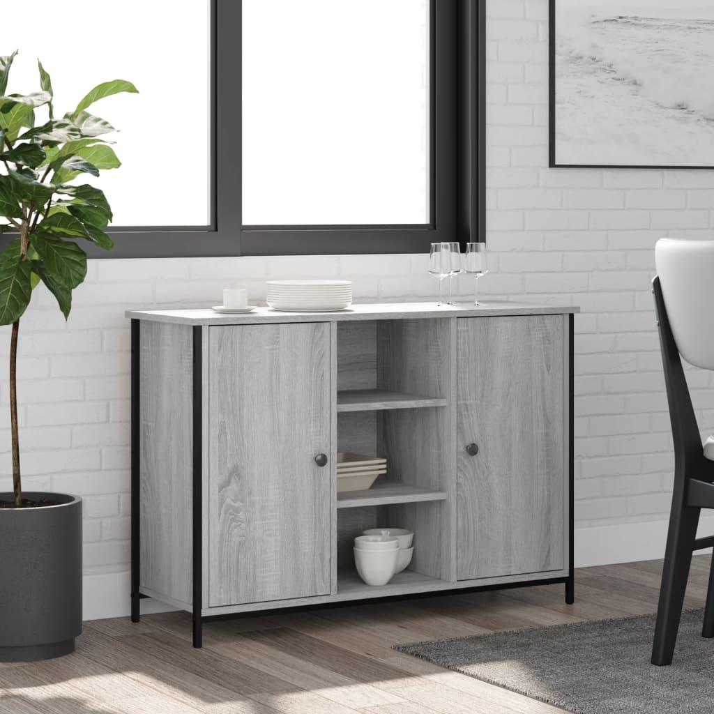 Skjenk Sonoma Grå 100x35x70 cm