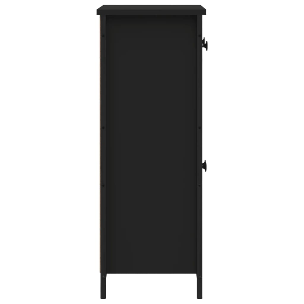 Skjenk Svart 70x30x80 cm