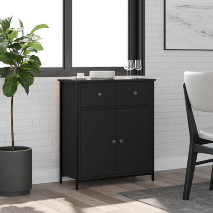 Skjenk Svart 70x30x80 cm