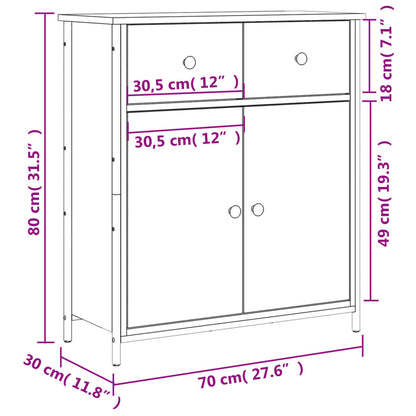 Skjenk Sonoma Eik 70x30x80 cm
