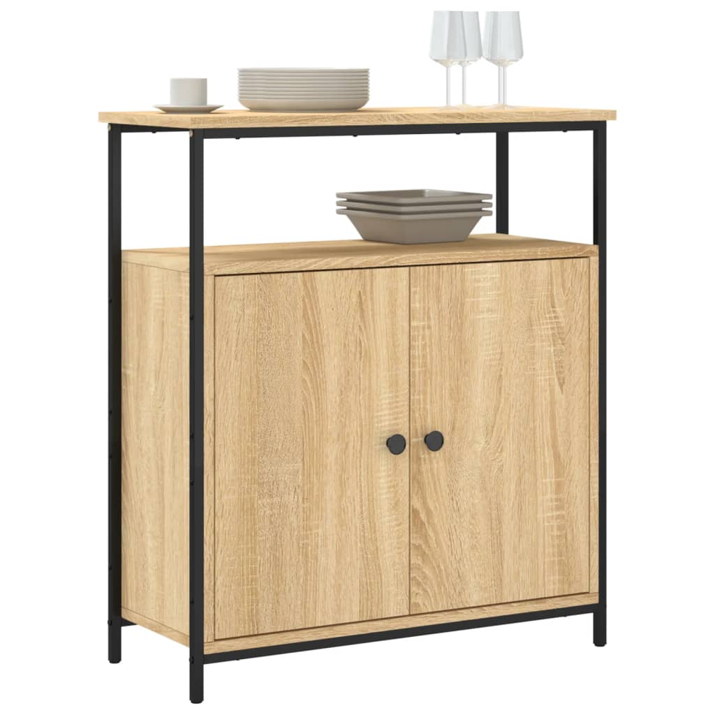 Skjenk sonoma eik 70x30x80 cm konstruert tre