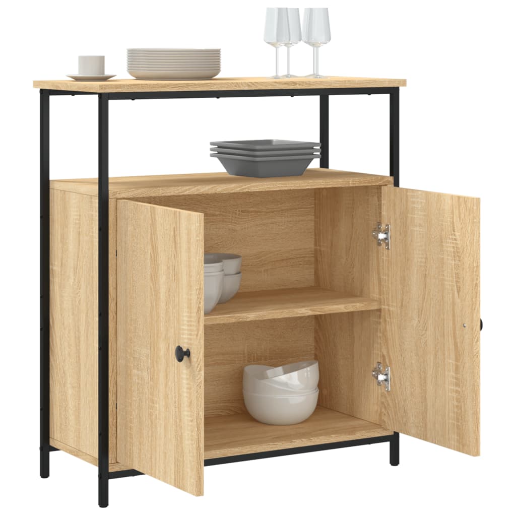 Skjenk sonoma eik 70x30x80 cm konstruert tre