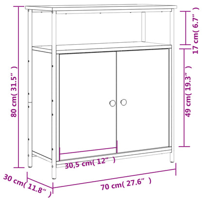 Skjenk Røkt Eik 70x30x80 cm