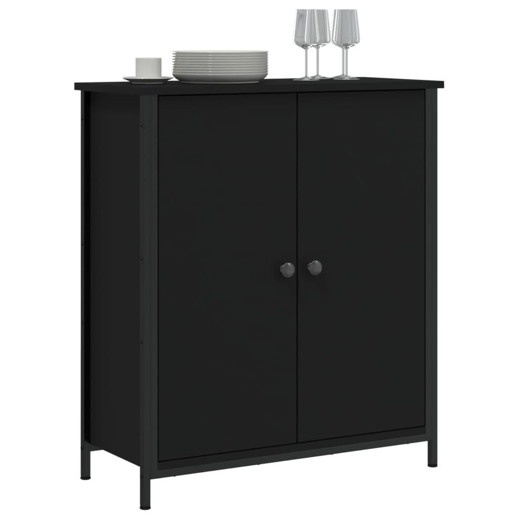 Skjenk Svart 70x30x80 cm