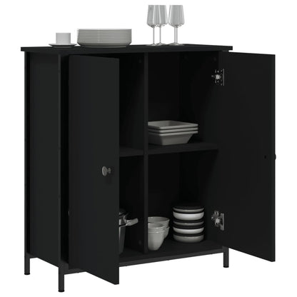 Skjenk Svart 70x30x80 cm