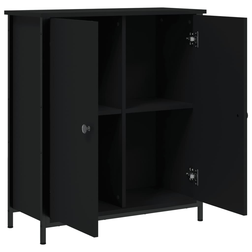 Skjenk Svart 70x30x80 cm