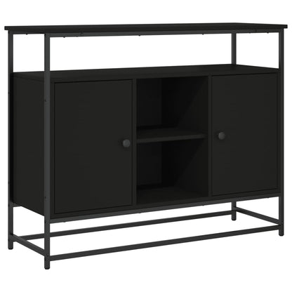 Skjenk Svart 100x35x80 cm