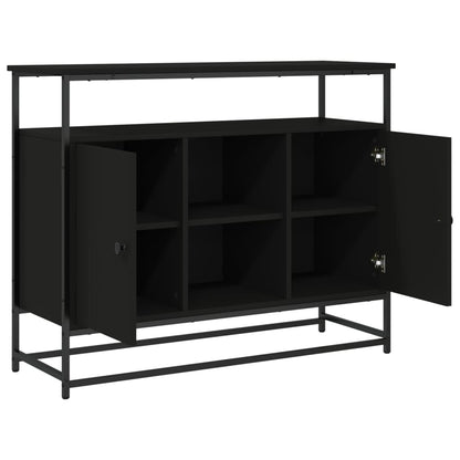 Skjenk Svart 100x35x80 cm