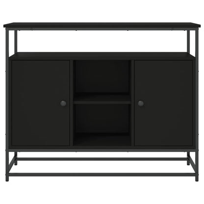 Skjenk Svart 100x35x80 cm