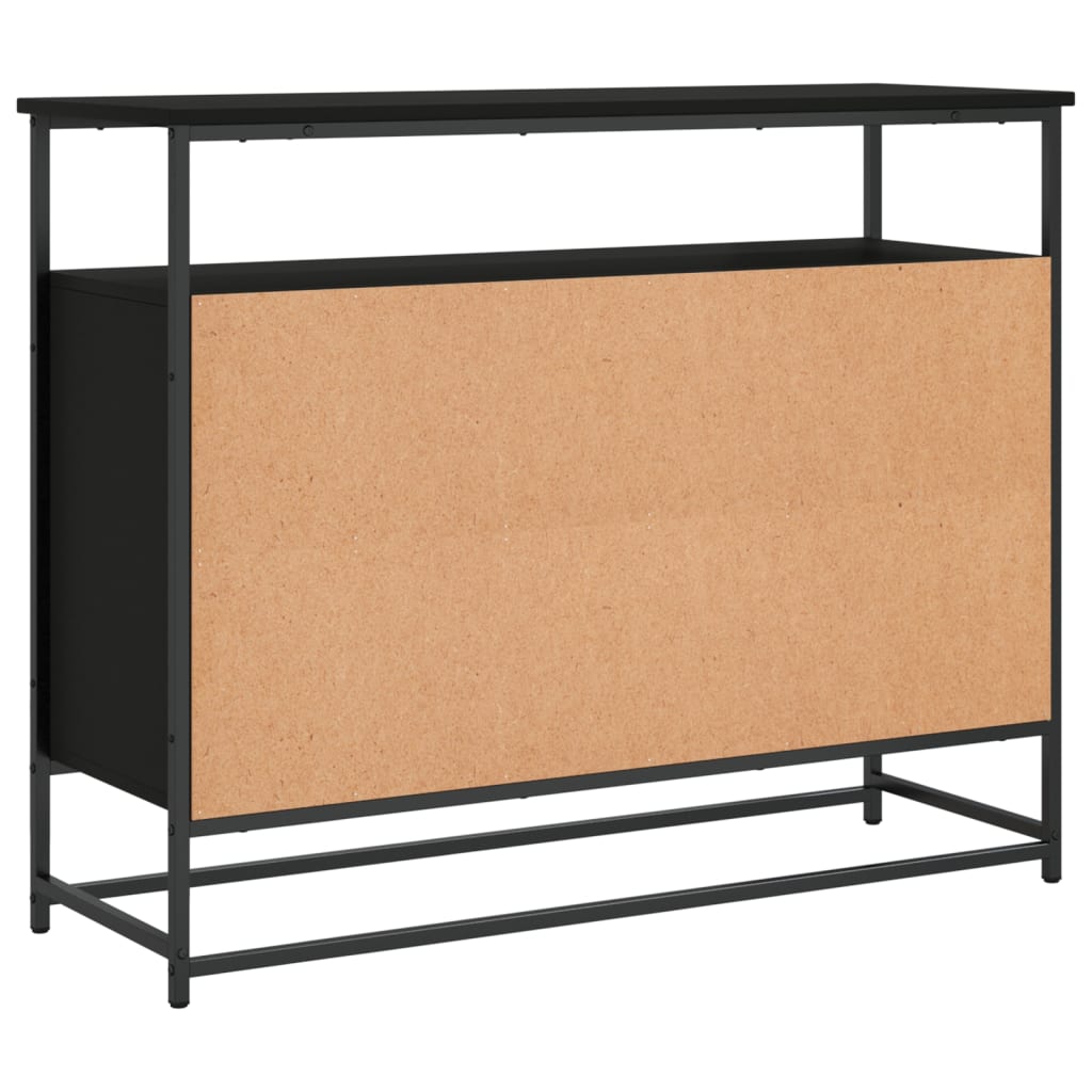 Skjenk Svart 100x35x80 cm
