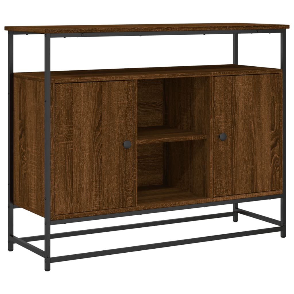 Kommode Brun Eik 100x35x80 cm