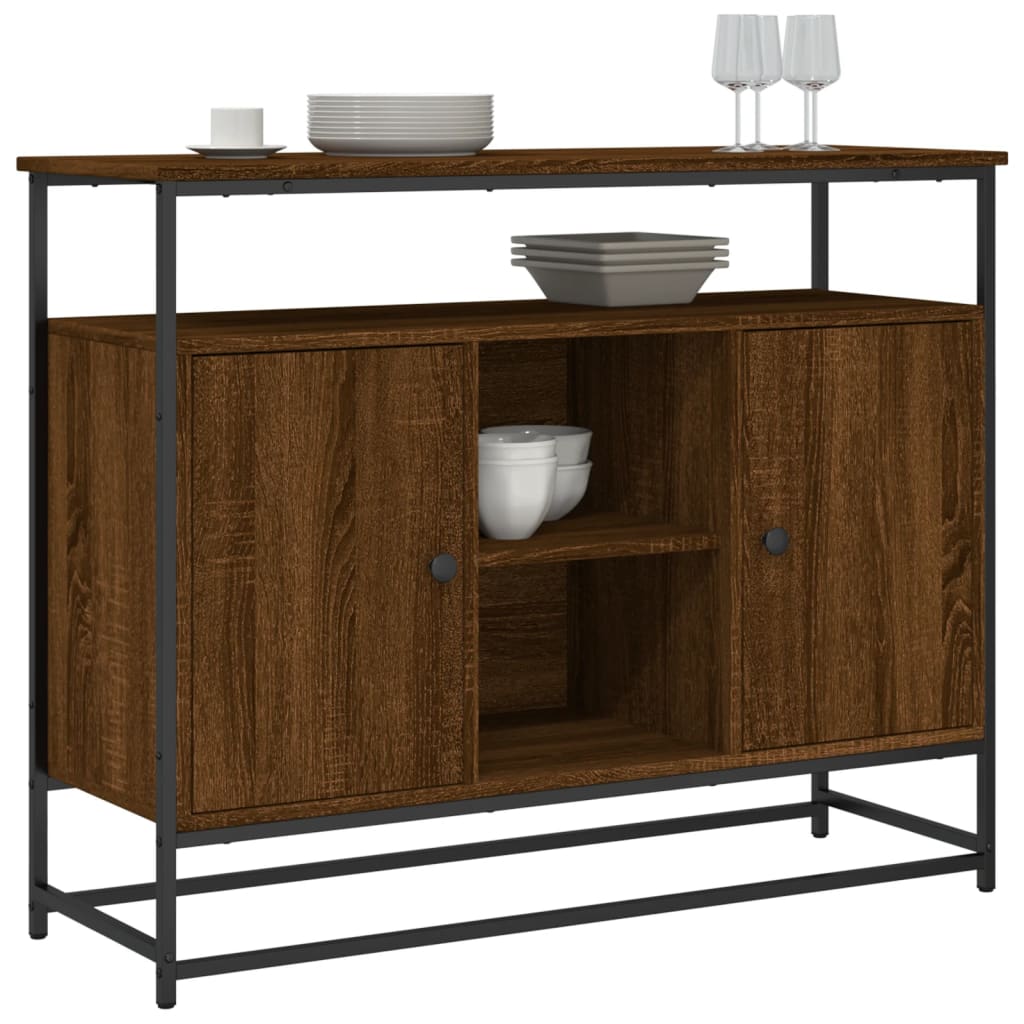 Kommode Brun Eik 100x35x80 cm