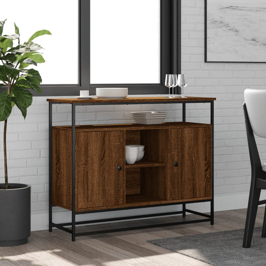 Kommode Brun Eik 100x35x80 cm