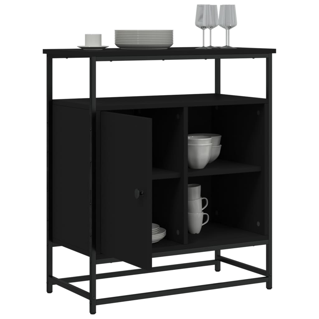 Skjenk Svart 69x35x80 cm