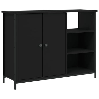 Skjenk Svart 100x33x75 cm