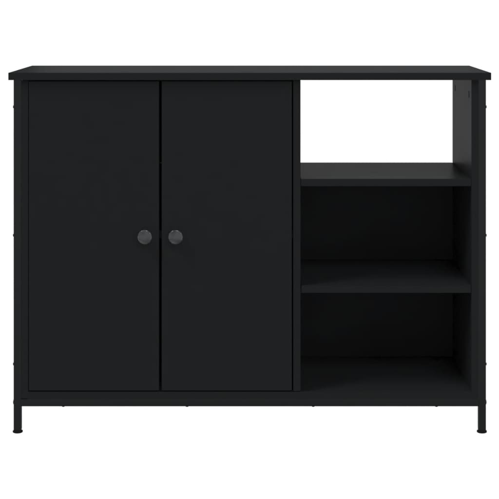 Skjenk Svart 100x33x75 cm