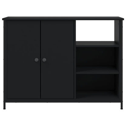 Skjenk Svart 100x33x75 cm