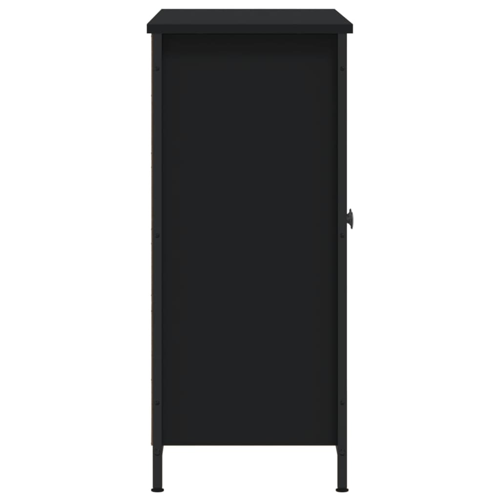 Skjenk Svart 100x33x75 cm