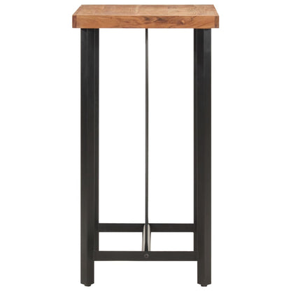 Barbord 55x55x107 cm heltre akasie og jern