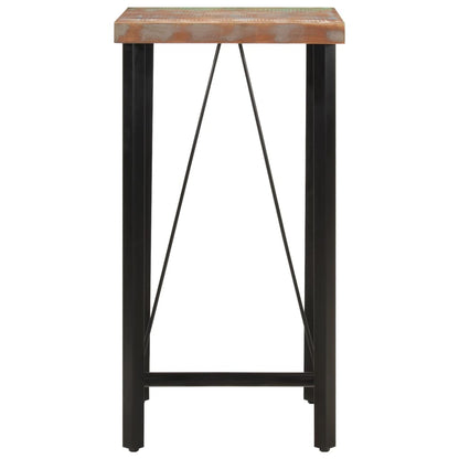 Barbord 55x55x107 cm heltre akasie og jern