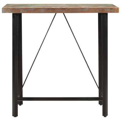 Barbord 110x55x107 cm gjenvunnet heltre og jern