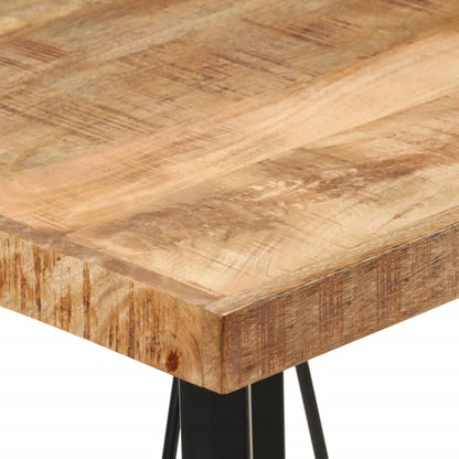 Barbord 55x55x107 cm heltre mango og jern