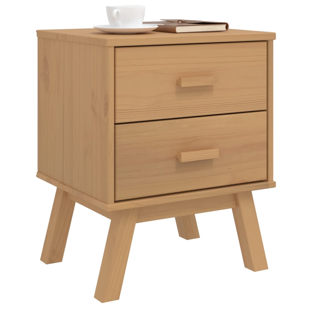 Nattbord Sengbord Brun OLDEN heltre furu