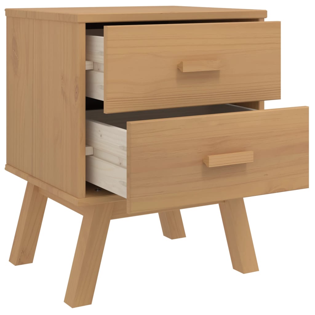 Nattbord Sengbord Brun OLDEN heltre furu