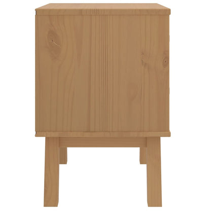 Nattbord Sengbord Grå OLDEN Brun heltre furu