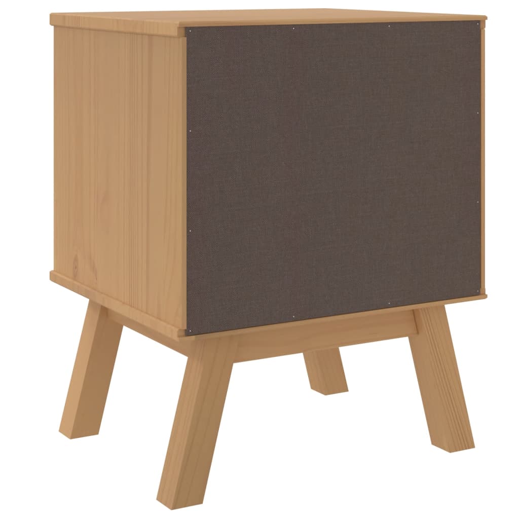 Nattbord Sengbord Hvit og Brun OLDEN heltre furu