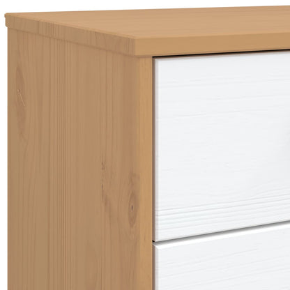 Nattbord Sengbord Hvit og Brun OLDEN heltre furu